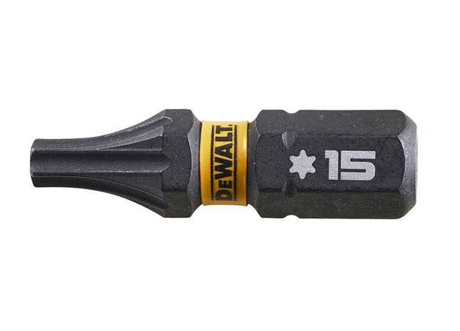 DeWALT Power Tools EXTREME FlexTORQ Bits T15 x 25mm (Pack 5) DeWALT Power Tools - RockBottom Northampton