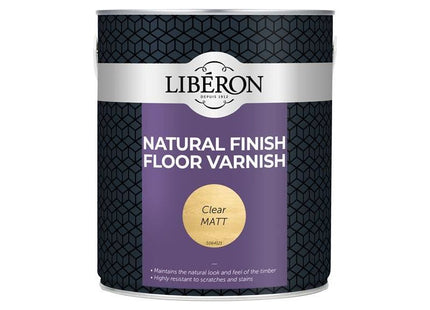 Liberon Natural Finish Floor Varnish Clear Matt 2.5 litre Liberon - RockBottom Northampton