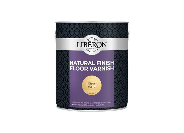 Liberon Natural Finish Floor Varnish Clear Matt 2.5 litre Liberon - RockBottom Northampton
