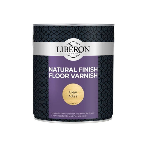 Liberon Natural Finish Floor Varnish Clear Matt 2.5 litre Liberon - RockBottom Northampton