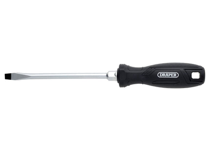 Draper Slotted Hard Grip Screwdriver, 8.0 x 150mm Draper - Town Tools