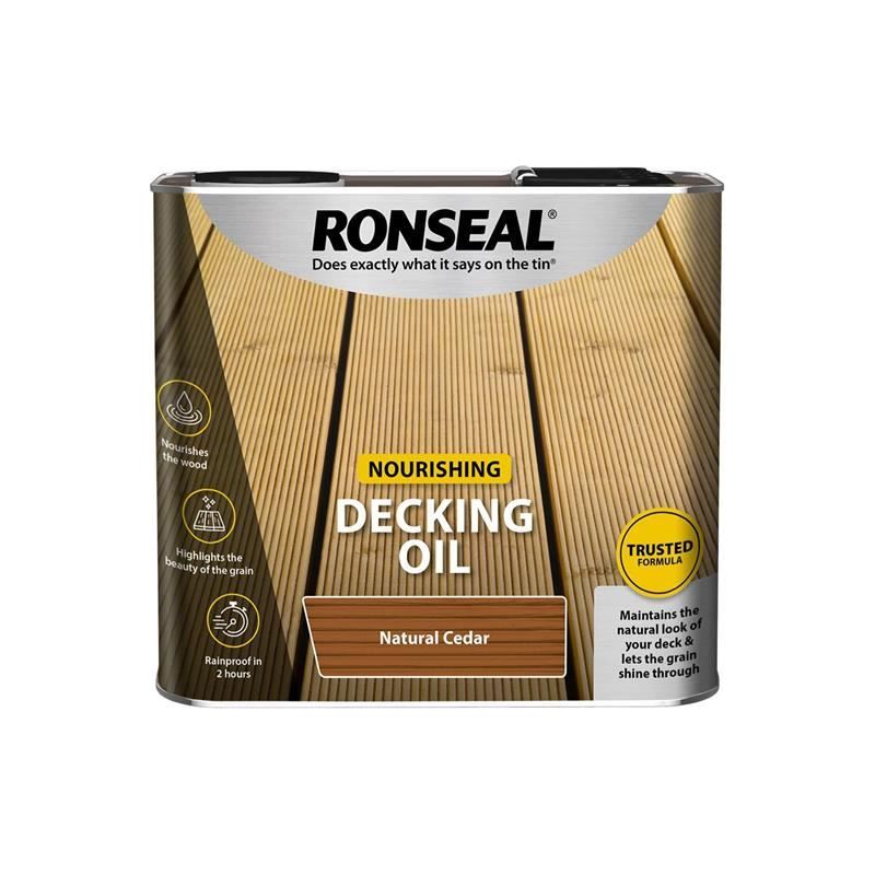 Ronseal Decking Oil Natural Cedar 2.5 litre Ronseal - RockBottom Nothampton