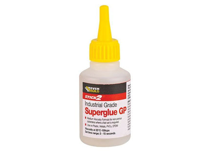 Everbuild Sika Industrial Superglue General Purpose 50g Everbuild Sika - RockBottom Northamptin