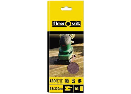 Flexovit 1/3 Sanding Sheets Plain Medium 80 Grit (Pack 10) Flexovit - RockBottom Northampton