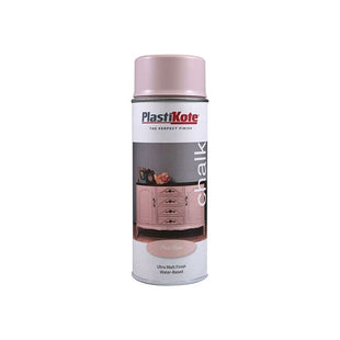 Plastikote Chalk Finish Spray Pale Rose 400ml PlastiKote - RockBottom Nothampton