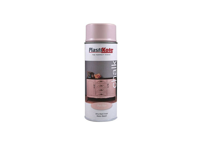 Plastikote Chalk Finish Spray Pale Rose 400ml PlastiKote - RockBottom Nothampton
