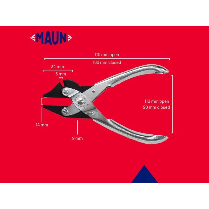 Maun Side Cutter Parallel Pliers 160mm Maun - RockBottom Northampton