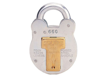 Squire 660 Old English Padlock with Steel Case 64mm Squire - RockBottom Nothampton