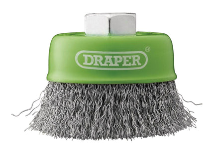 Draper Stainless-Steel Crimped Wire Cup Brush, 75mm, M14 Draper - Town Tools