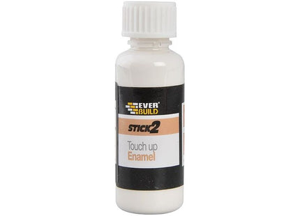 Everbuild Sika Stick2 Touch Up Enamel White 25ml Everbuild Sika - RockBottom Northamptin