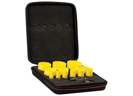Starrett KDC13021 Deep Cut Bi-Metal Universal Holesaw Kit, 15 Piece Starrett - RockBottom Nothampton