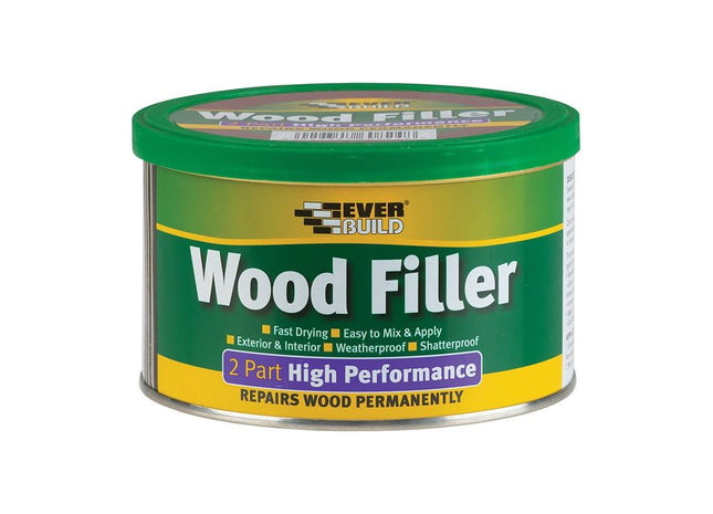 Everbuild Sika 2-Part High-Performance Wood Filler Oak 500g Everbuild Sika - RockBottom Northamptin