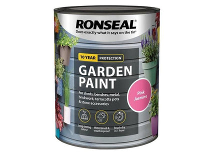 Ronseal Garden Paint Pink Jasmine 750ml Ronseal - RockBottom Nothampton