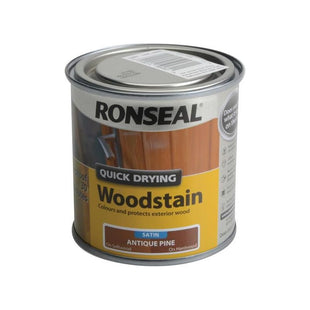 Ronseal Quick Drying Woodstain Satin Antique Pine 250ml Ronseal - RockBottom Nothampton