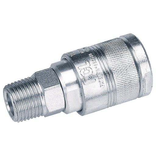 Draper 1/2 BSP Male Thread Air Line Coupling Draper - Town Tools
