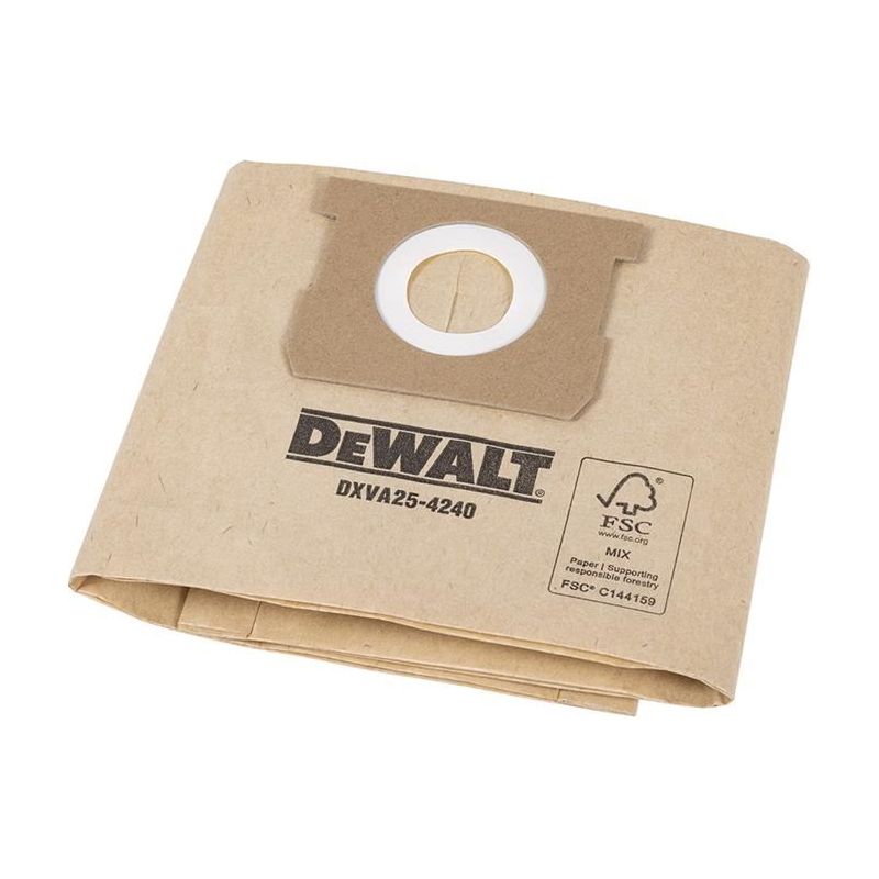 Dewalt Vacuum DXVA25-4240 Dust Bag (Pack 3) DEWALT Vacuum - RockBottom Northampton