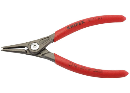 Draper Knipex 49 11 A1 140mm External Straight Tip Circlip Pliers, 10 - 25mm Cap Draper - Town Tools 