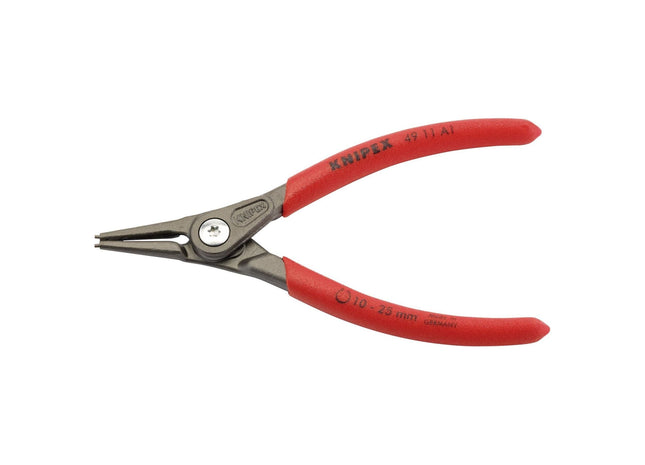 Draper Knipex 49 11 A1 140mm External Straight Tip Circlip Pliers, 10 - 25mm Cap Draper - Town Tools 