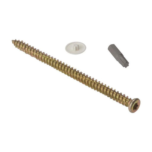 Forgefix Concrete Frame Screw TORX® Compatible High-Low Thread ZYP 7.5 x 202mm Box 100 ForgeFix - RockBottom Northampton