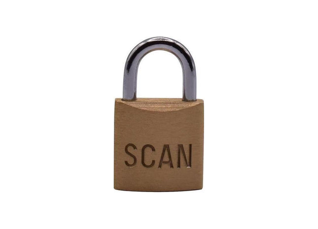 Scan Brass Padlock 20mm Scan - RockBottom Nothampton