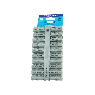 Rawlplug Grey UNO® Plugs 10 x 36mm (Card 80) Rawlplug - RockBottom Nothampton