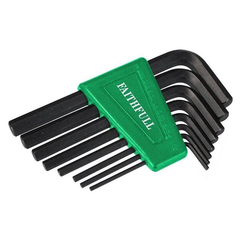 Faithfull Imperial Short Arm Hexagon Key Set, 8 Piece Faithfull - RockBottom Northampton
