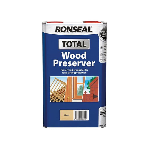 Ronseal Total Wood Preserver Clear 5 litre Ronseal - RockBottom Nothampton