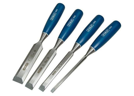 Stanley® Hand Tools 5002 Bevel Edge Chisel Set, 4 Piece STANLEY® Hand Tools - RockBottom Nothampton