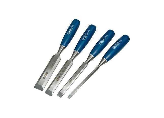 Stanley® Hand Tools 5002 Bevel Edge Chisel Set, 4 Piece STANLEY® Hand Tools - RockBottom Nothampton
