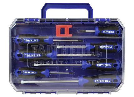 Faithfull Soft Grip Screwdriver Set, 8 Piece Faithfull - RockBottom Northampton
