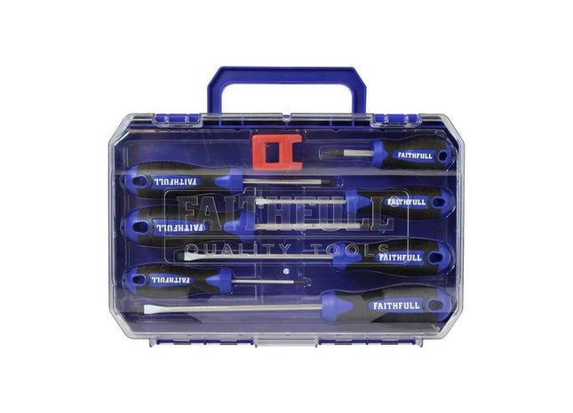 Faithfull Soft Grip Screwdriver Set, 8 Piece Faithfull - RockBottom Northampton