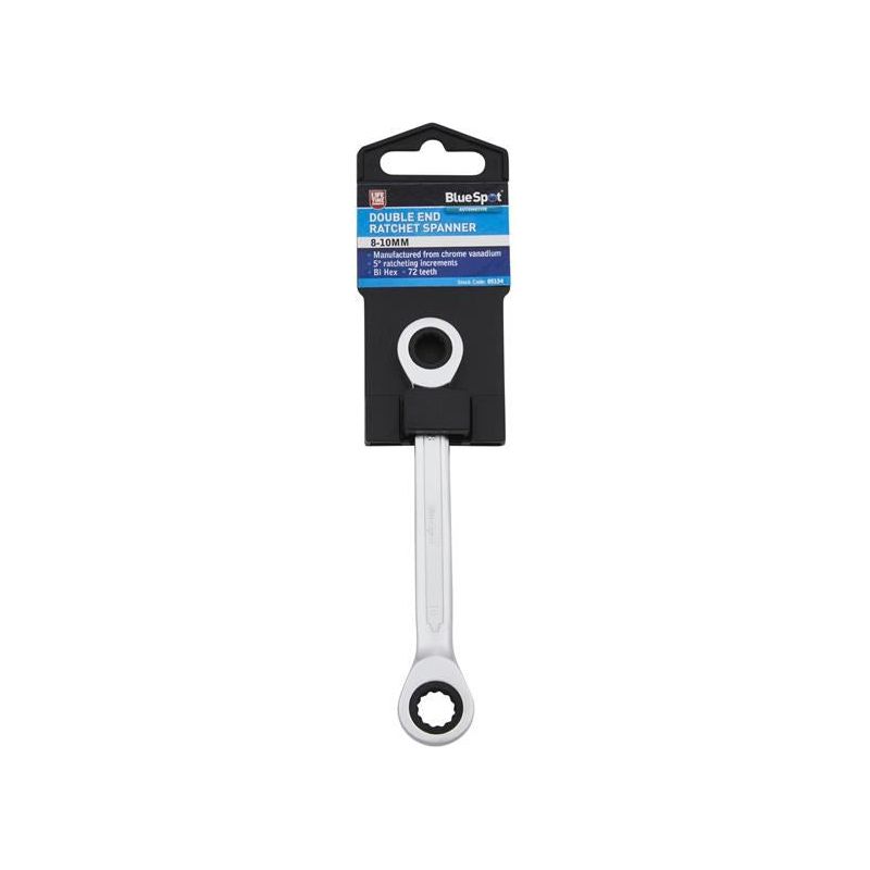Bluespot Tools Double End Ratchet Spanner (8-10mm) BlueSpot Tools - RockBottom Northampton