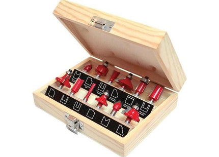 Faithfull 1/4in TCT Router Bit Set, 12 Piece Faithfull - RockBottom Northampton