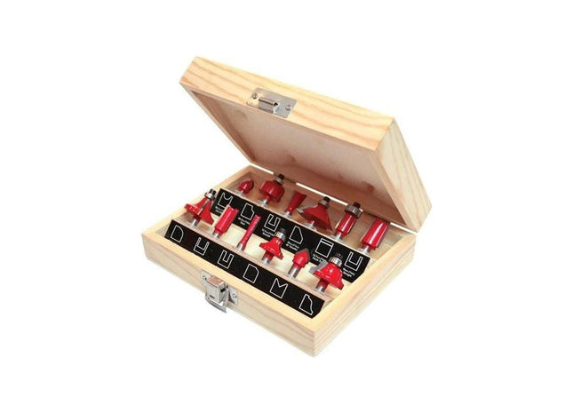 Faithfull 1/4in TCT Router Bit Set, 12 Piece Faithfull - RockBottom Northampton