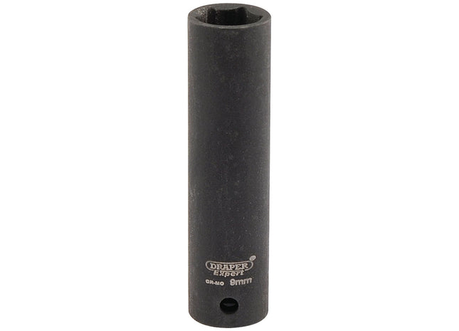 Draper Expert HI-TORQ 6 Point Deep Impact Socket, 1/4" Sq. Dr., 9mm Draper - Town Tools 