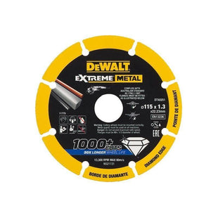 Dewalt DT40251 Extreme Diamond Metal Cutting Disc 115 x 22.23 x 1.3mm Dewalt - RockBottom Northampton