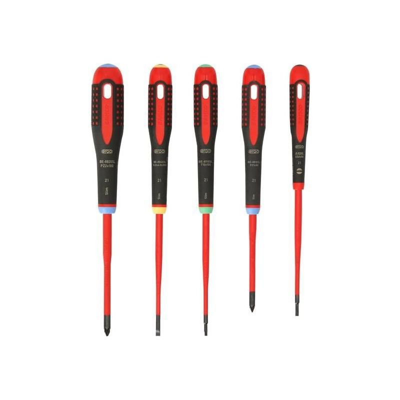 Bahco BE-9872SL ERGO™ VDE Insulated Screwdriver Set, 5 Piece Bahco - RockBottom Northampton