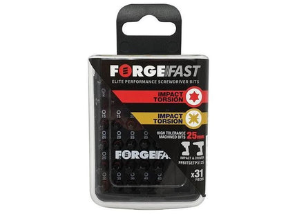 Forgefix ForgeFast PZ/TX Compatible Impact Bit Set, 31 Piece ForgeFix - RockBottom Northampton