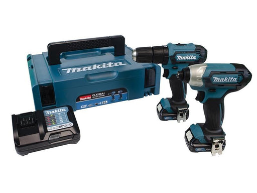 Makita CLX228AJ 12Vmax CXT Twin Pack 12V 2 x 2.0Ah Makita - RockBottom Northampton 