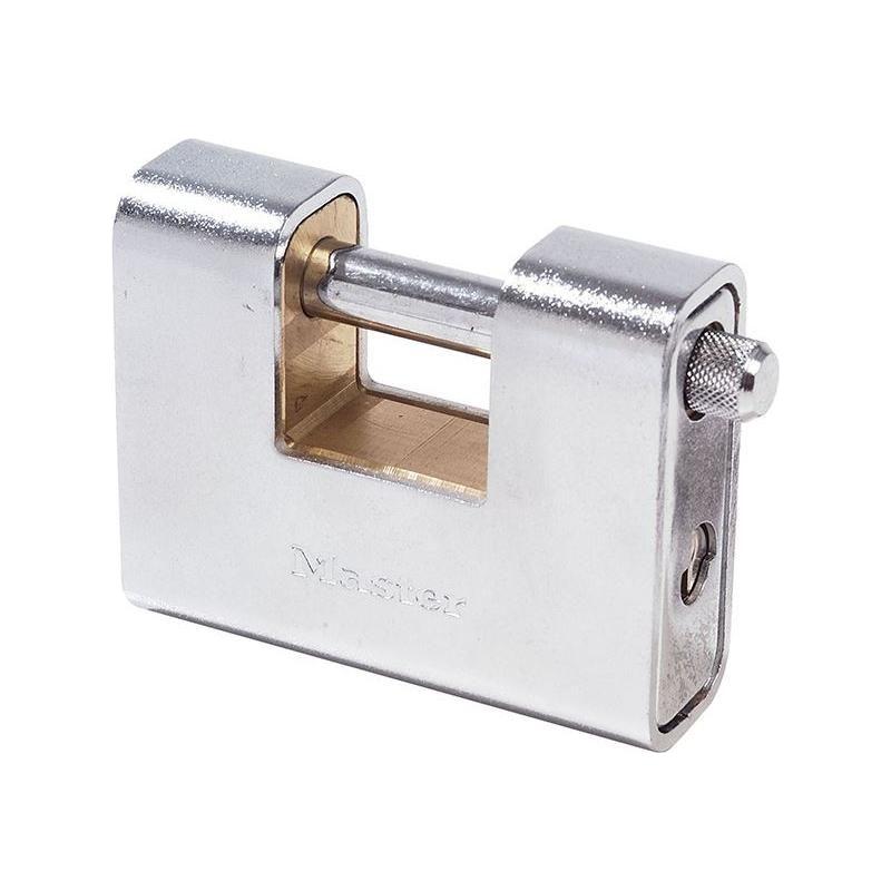 Master Lock Armoured 90mm Zinc Body Shutter Padlock Master Lock - RockBottom Northampton