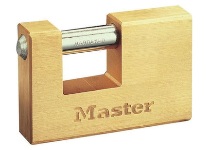 Master Lock Rectangular 63mm Solid Brass Body Shutter Padlock Master Lock - RockBottom Northampton