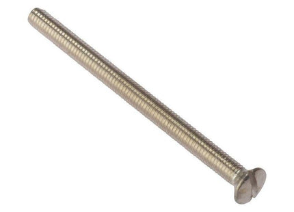 Forgefix Socket Screw Slotted Raised Head Nickel Plated 3.5 x 50mm Bag 100 ForgeFix - RockBottom Northampton