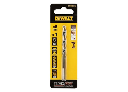 Dewalt Power Tools BLACK&GOLD HSS Drill Bit 6.5mm DeWALT Power Tools - RockBottom Northampton