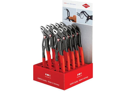 Knipex 00 18 01 V25 Cobra® Quickset Waterpump Pliers Counter Display (10 x KPX8721250) Knipex - RockBottom Northampton