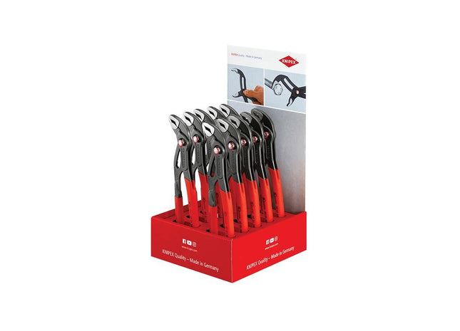 Knipex 00 18 01 V25 Cobra® Quickset Waterpump Pliers Counter Display (10 x KPX8721250) Knipex - RockBottom Northampton