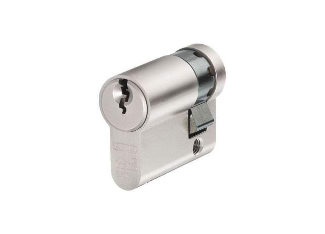 Abus Mechanical E60NP Euro Half Cylinder Nickel Pearl 10mm / 40mm Box ABUS Mechanical - RockBottom Northampton 