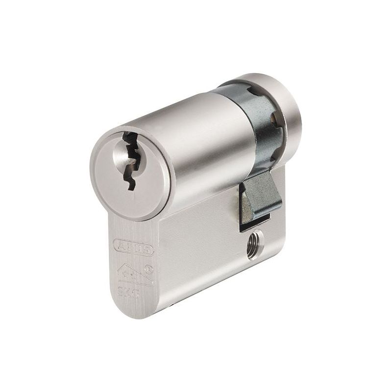 Abus Mechanical E60NP Euro Half Cylinder Nickel Pearl 10mm / 40mm Box ABUS Mechanical - RockBottom Northampton 