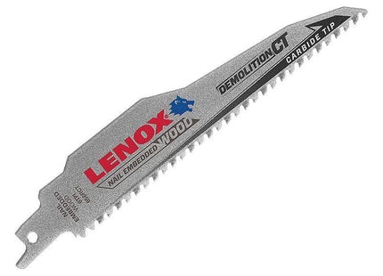 Lenox 656RCT DEMOLITION CT™ Reciprocating Saw Blade 150mm 6 TPI LENOX - RockBottom Northampton