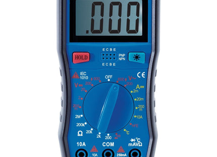 Draper Manual-Ranging Digital Multimeter, 1 x Test Leads, 1 x Temp Probe, 1 x Ca Draper - Town Tools 