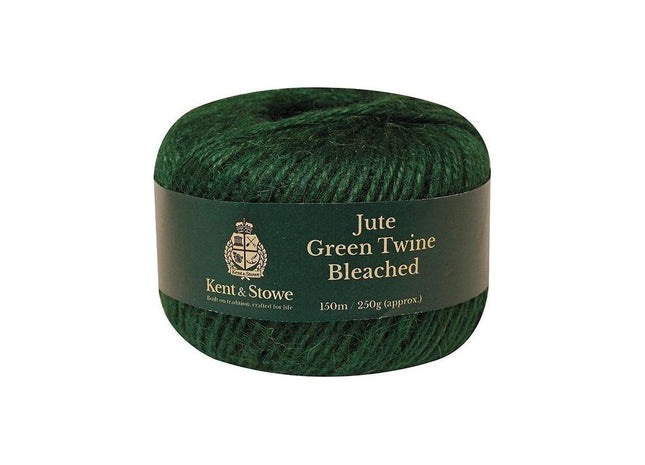 Kent & Stowe Jute Twine Bleached Green 150m (250g) Kent & Stowe - RockBottom Northampton